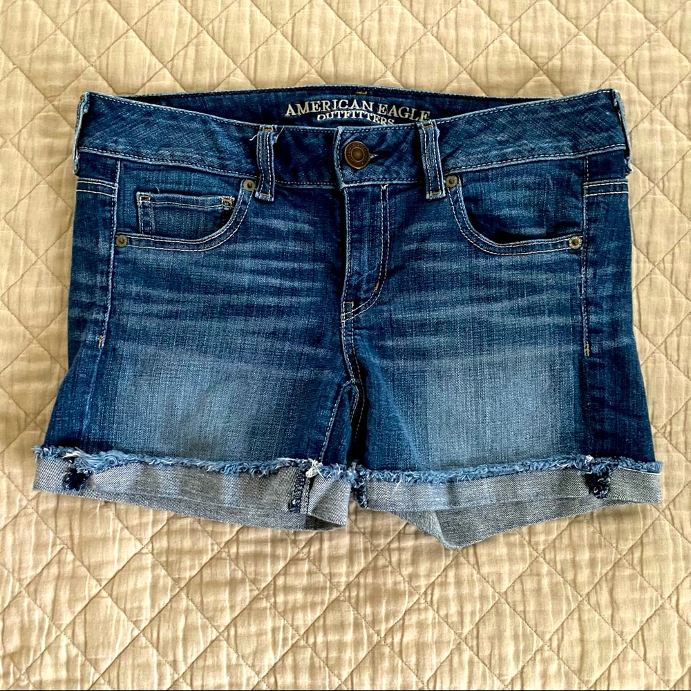 American Eagle Midi Jean Shorts